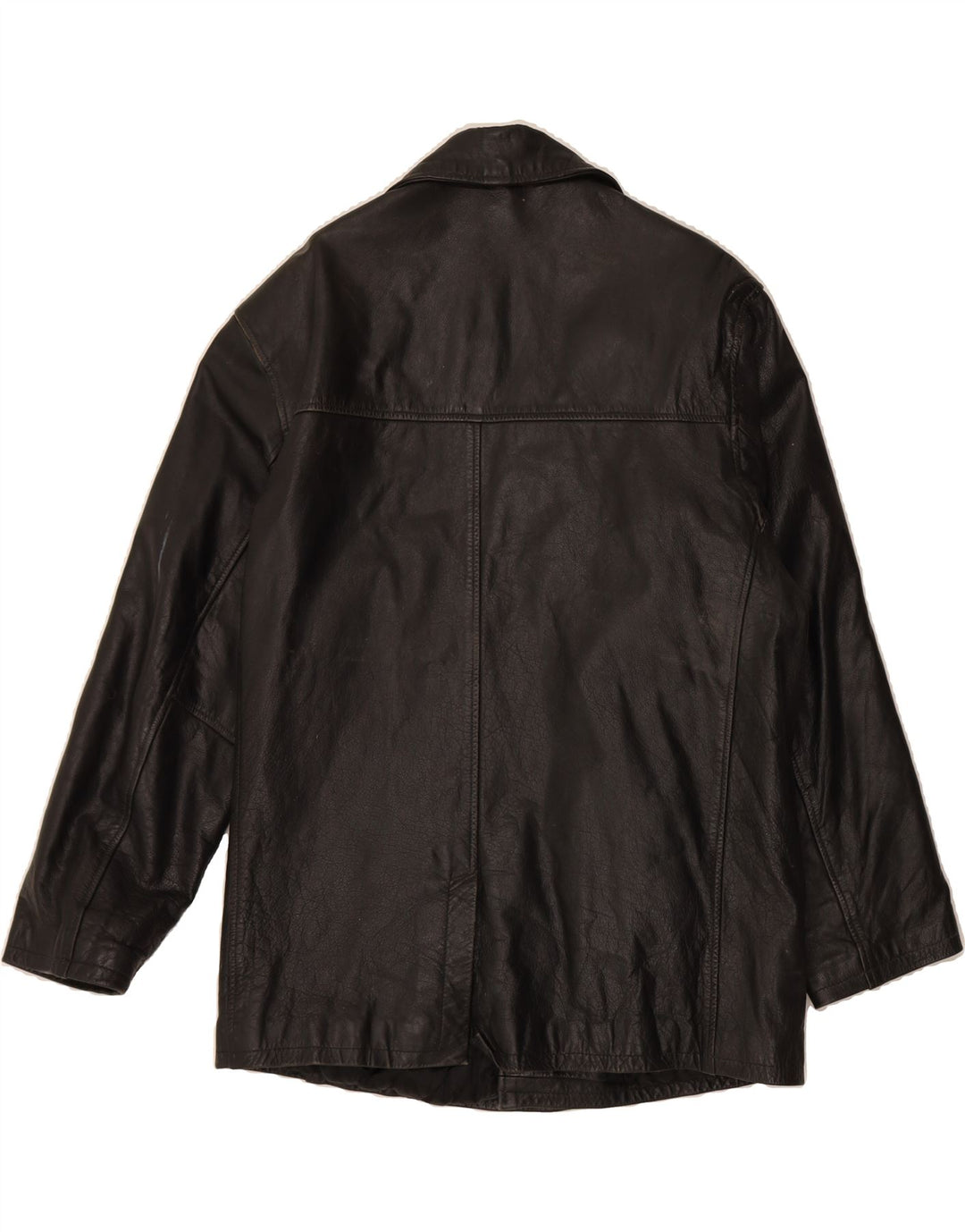 AKASO Mens Leather Jacket UK 38 Medium Black Leather Vintage Akaso and Second-Hand Akaso from Messina Hembry 