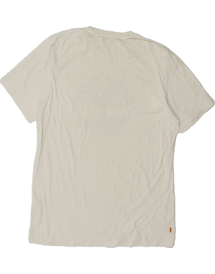 TIMBERLAND Herren-T-Shirt mit Grafik, Größe L, Weiß