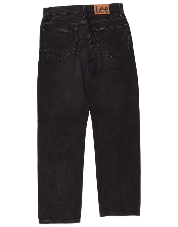 Lee Herren Brooklyn Straight Jeans W32 L32 Schwarze Baumwolle