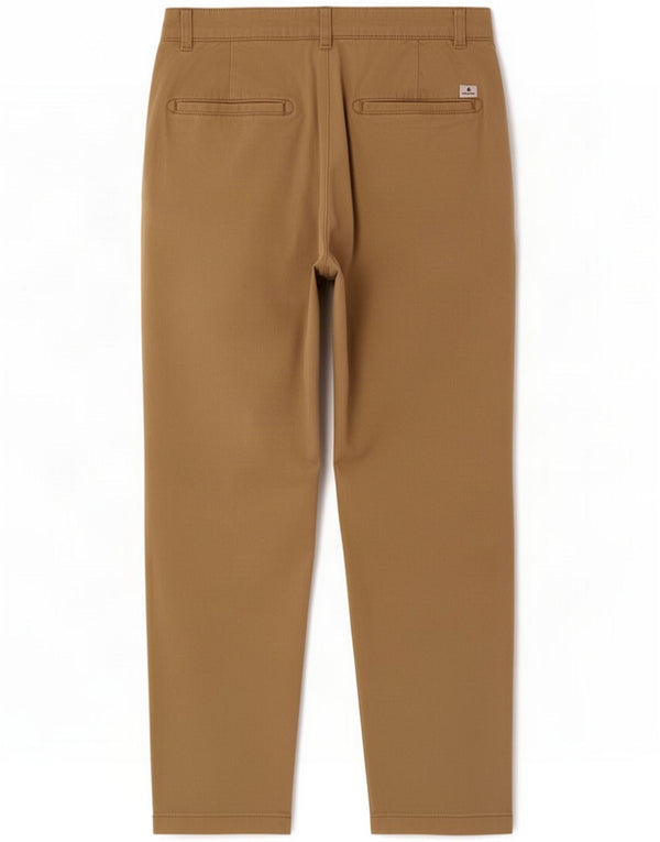 Jack & Jones Mens Loose Fit Cropped Trousers W30 L25 Beige Cotton