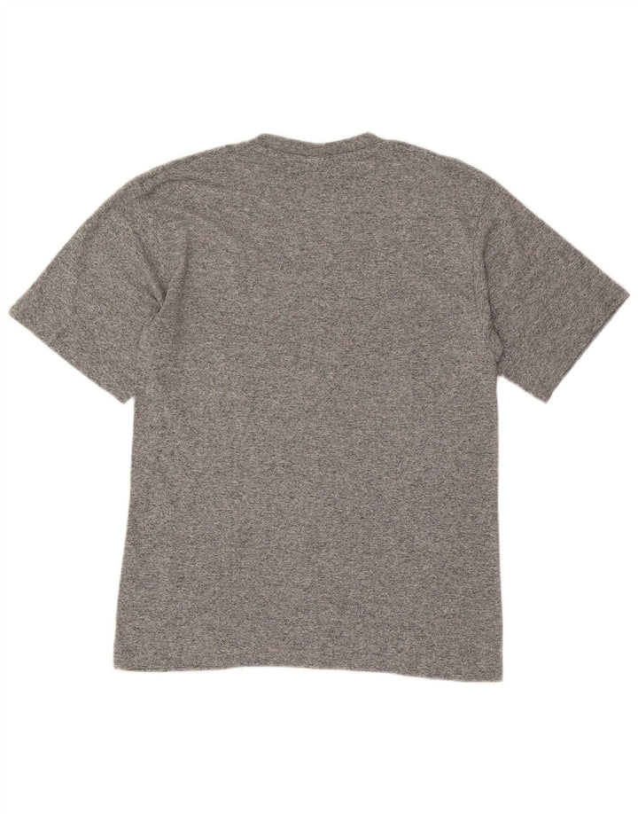 Champion Herren-T-Shirt mit Grafik, Größe S, grau gesprenkelte Baumwolle