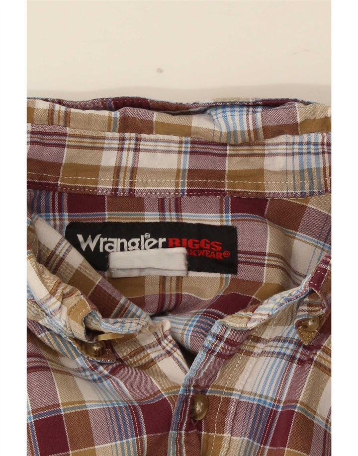 Wrangler Herrenhemd XL braun kariert