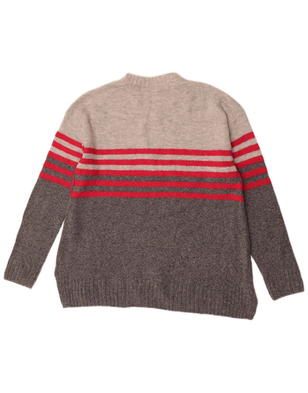 Marks & Spencer Damen Pullover mit Rundhalsausschnitt, UK 14, Mittelgrau