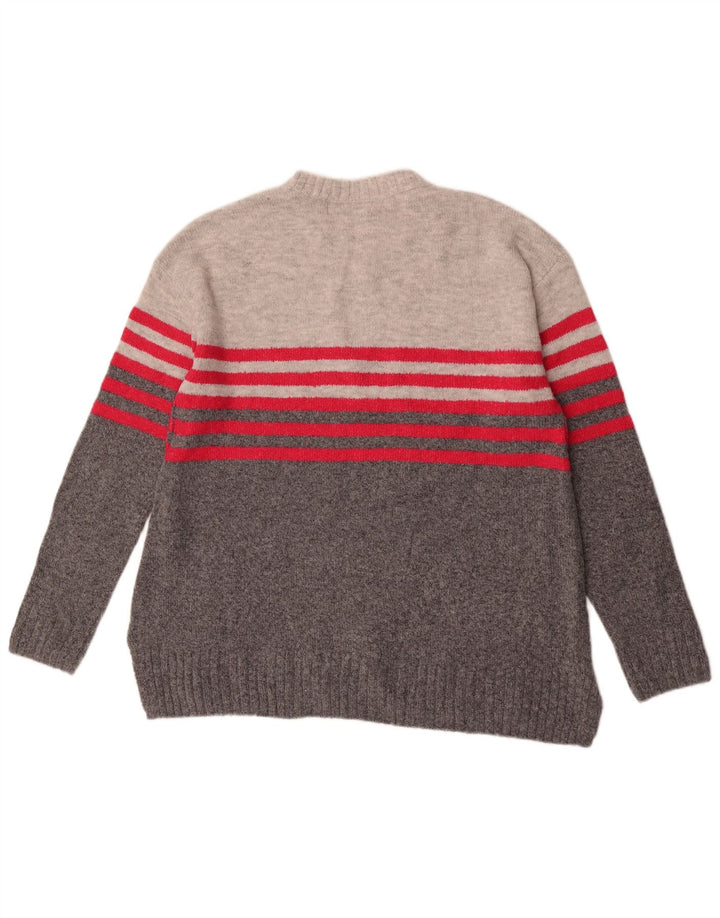Marks & Spencer Damen Pullover mit Rundhalsausschnitt, UK 14, Mittelgrau
