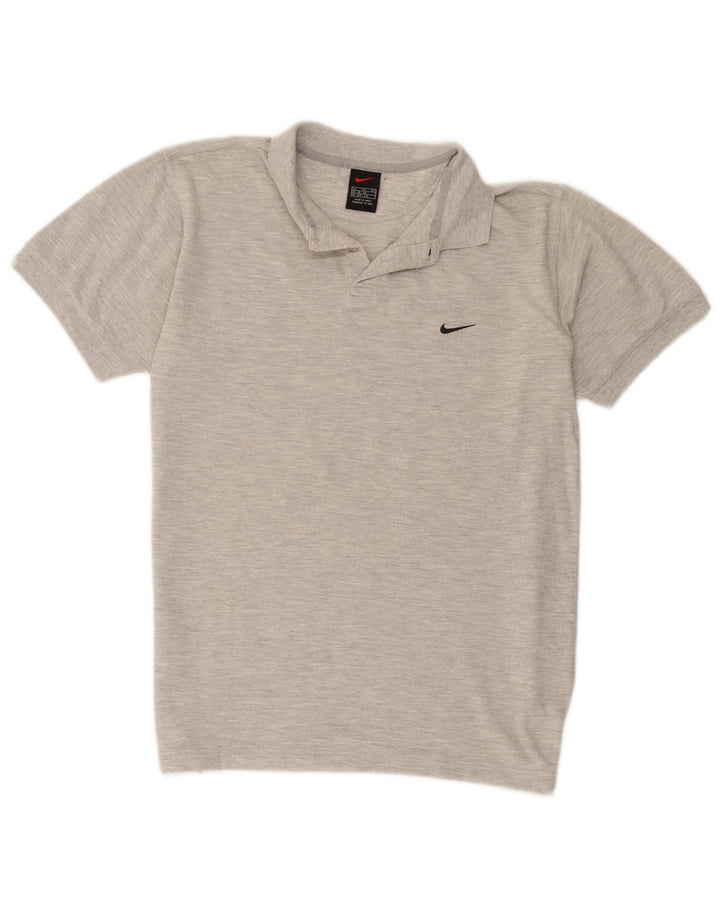 Nike Poloshirt für Jungen, 15–16 Jahre, XL, graue Baumwolle