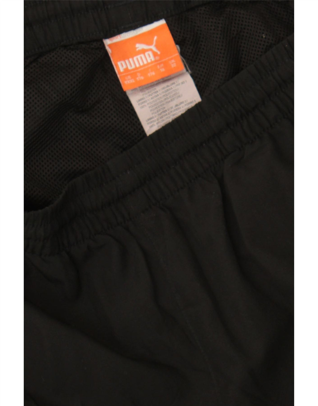 PUMA Mens Tracksuit Trousers Medium Black Colourblock Polyester Vintage Puma and Second-Hand Puma from Messina Hembry 
