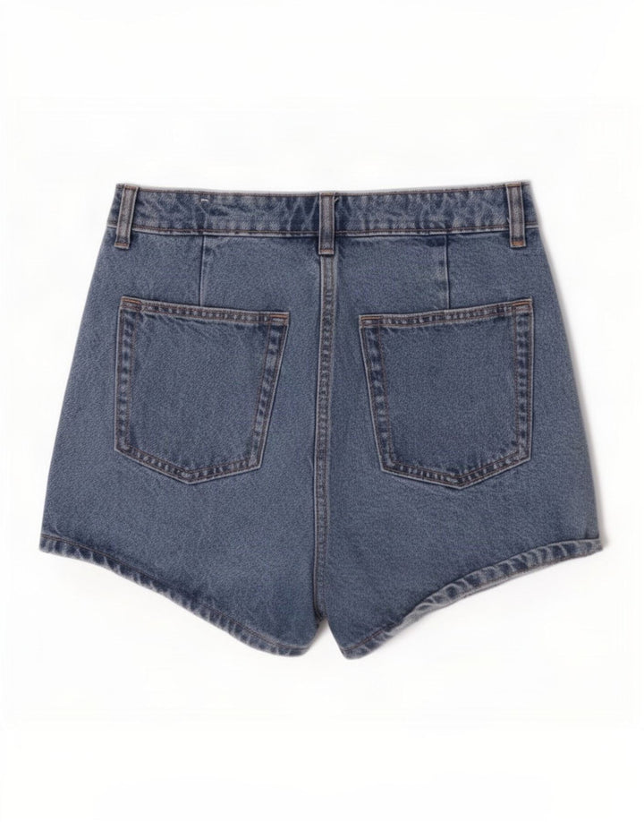 Zara Damen-Jeansshorts, Größe S, W26, Blau, Baumwolle