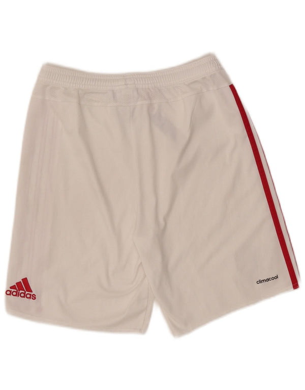 Adidas Manchester United Sportshorts für Jungen, 13–14 Jahre, weißes Polyester