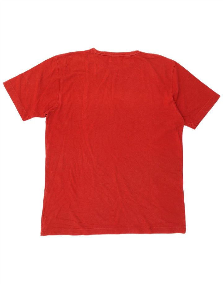 Kappa Herren T-Shirt Top XL Rot Baumwolle