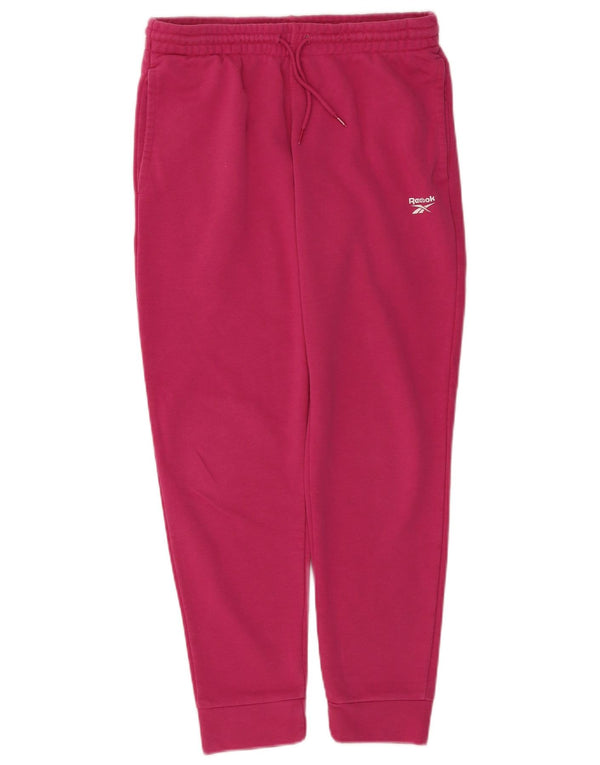 Reebok Damen Trainingshose Jogger UK 8/10 Small Rosa Baumwolle