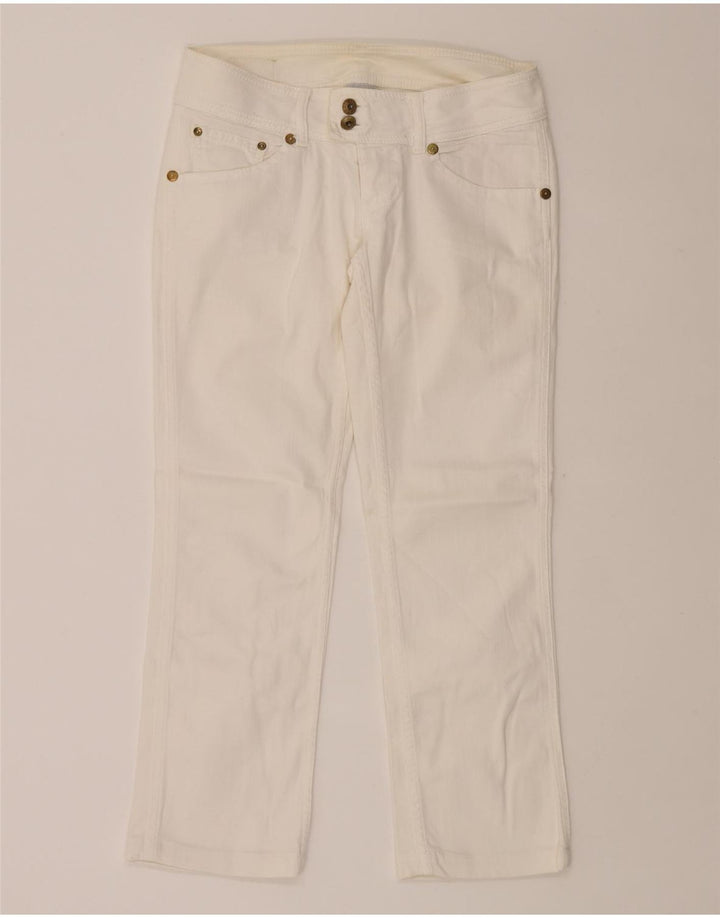 MET Womens Slim Jeans W29 L26 White Cotton Vintage MET and Second-Hand MET from Messina Hembry 