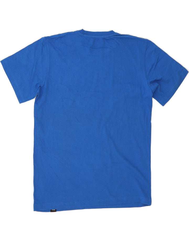 ADIDAS Mens Climalite Graphic T-Shirt Top Medium Blue Cotton Vintage Adidas and Second-Hand Adidas from Messina Hembry 