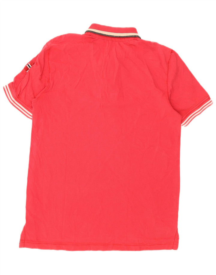 Napapijri Herren Poloshirt mit Grafik, Größe S, Rot