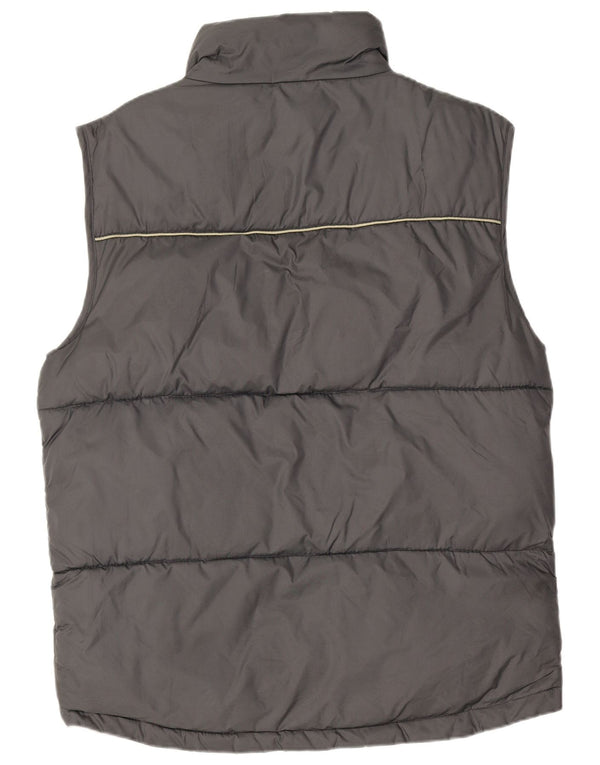 Jack & Jones Herren Wattierte Weste UK 14 Mittelgraues Nylon