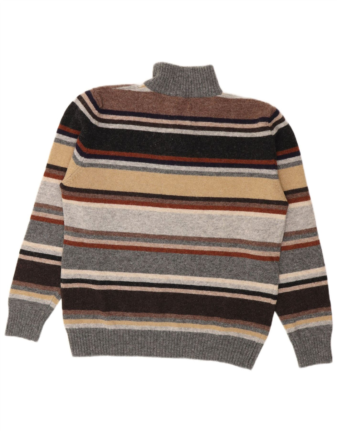 Brooksfield Herren-Pullover mit Reißverschluss, IT 50, mittelmehrfarbig gestreift