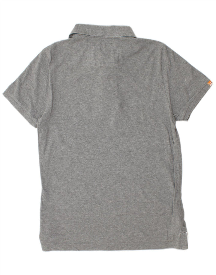 Superdry Herren-Poloshirt XL aus grauer Baumwolle