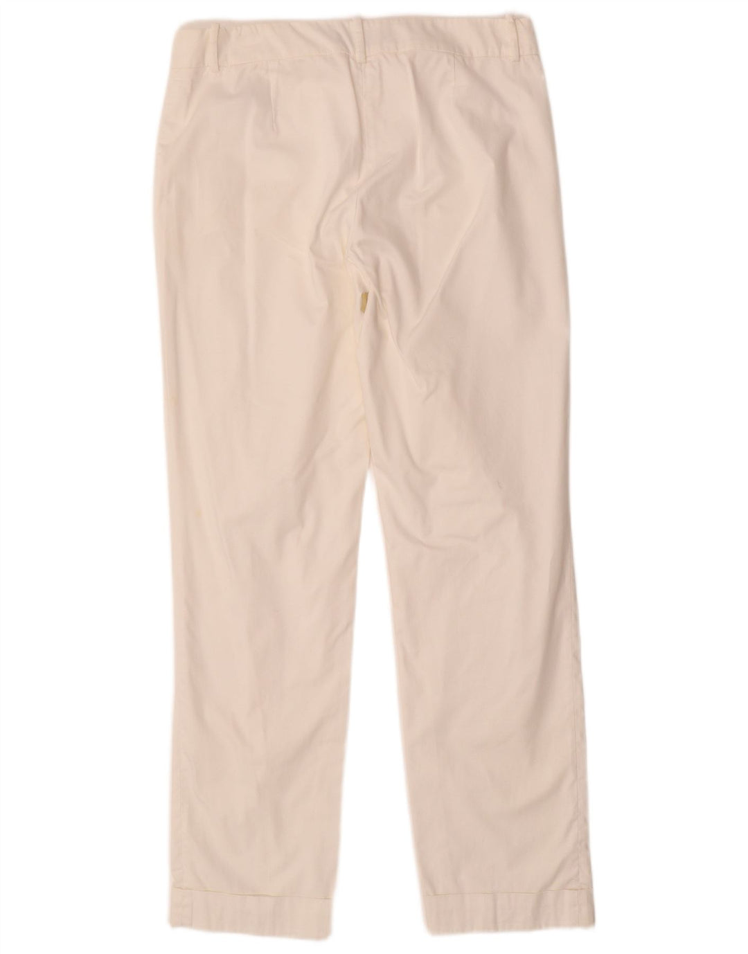 TRUSSARDI Gerade Chino-Hose für Damen IT 42 Mittel W28 L28 Weiße Baumwolle