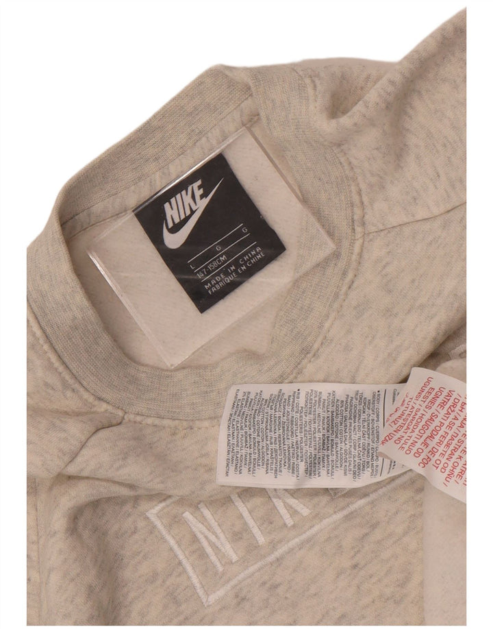 Nike Jungen-Sweatshirt mit Grafik, 12–13 Jahre, Größe L, Grau, Farbblock