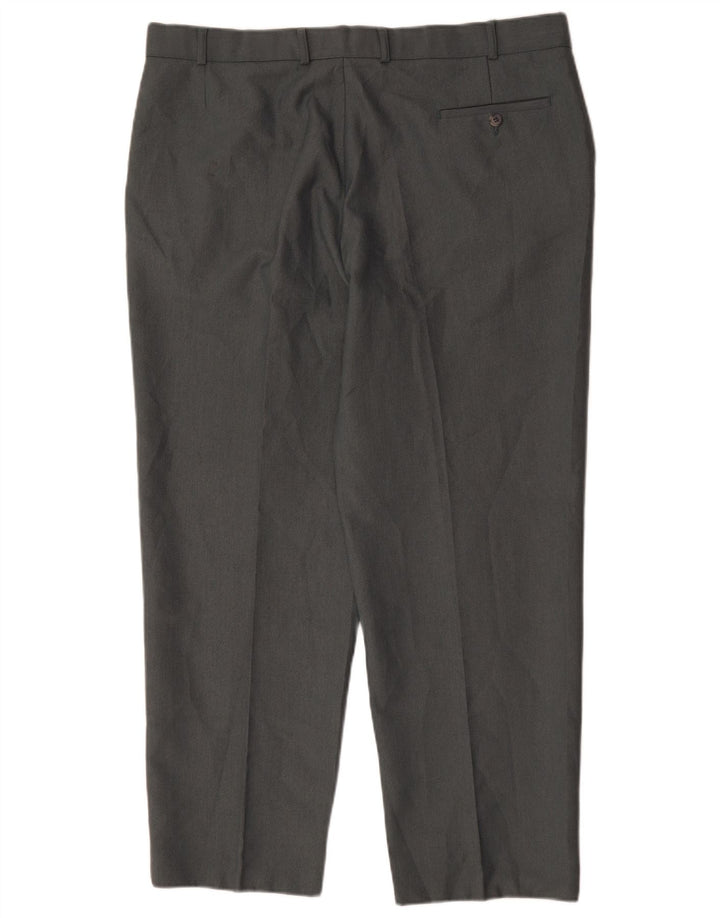 Gerade Herren-Chinohose von Marks & Spencer, Breite 40, Länge 29, Grau, Polyester
