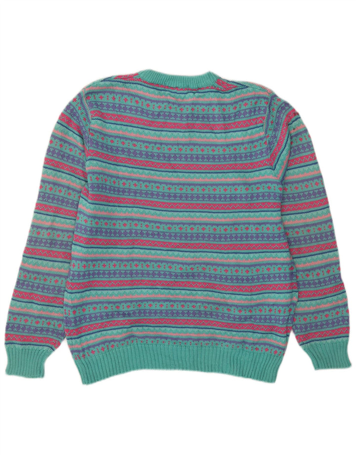 L.L.Bean Herren-Pullover mit Rundhalsausschnitt, groß, mehrfarbig, Fair-Isle-Wolle