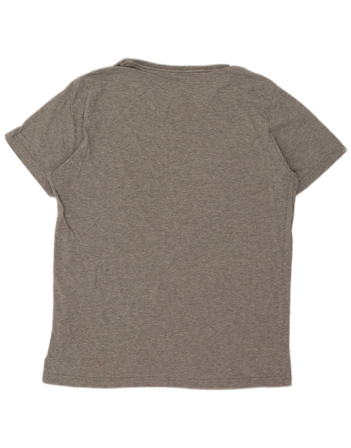 Puma Herren-T-Shirt mit Grafik, groß, grau gesprenkelte Baumwolle