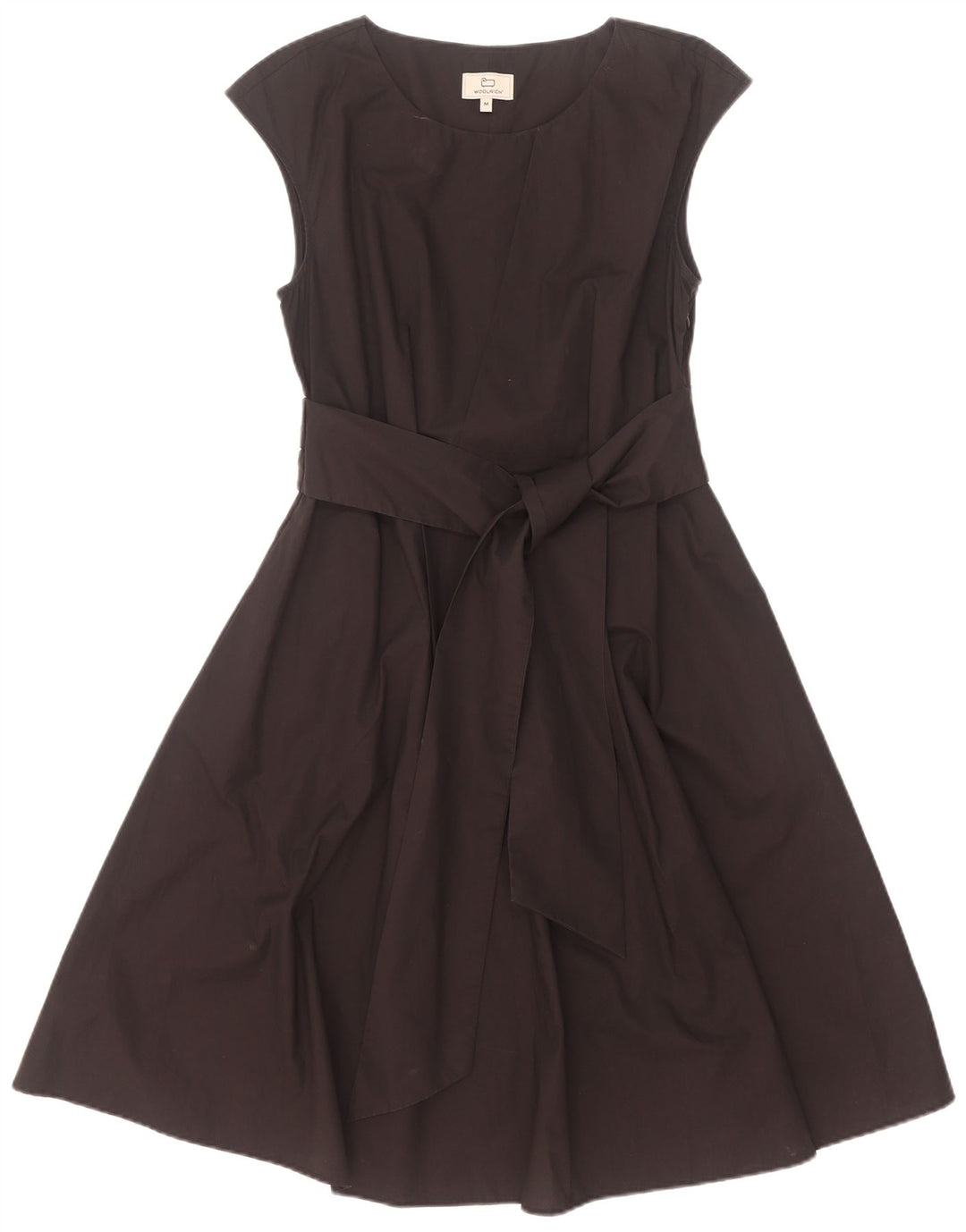 Woolrich Damen A-Linien-Kleid UK 14 Medium Schwarz