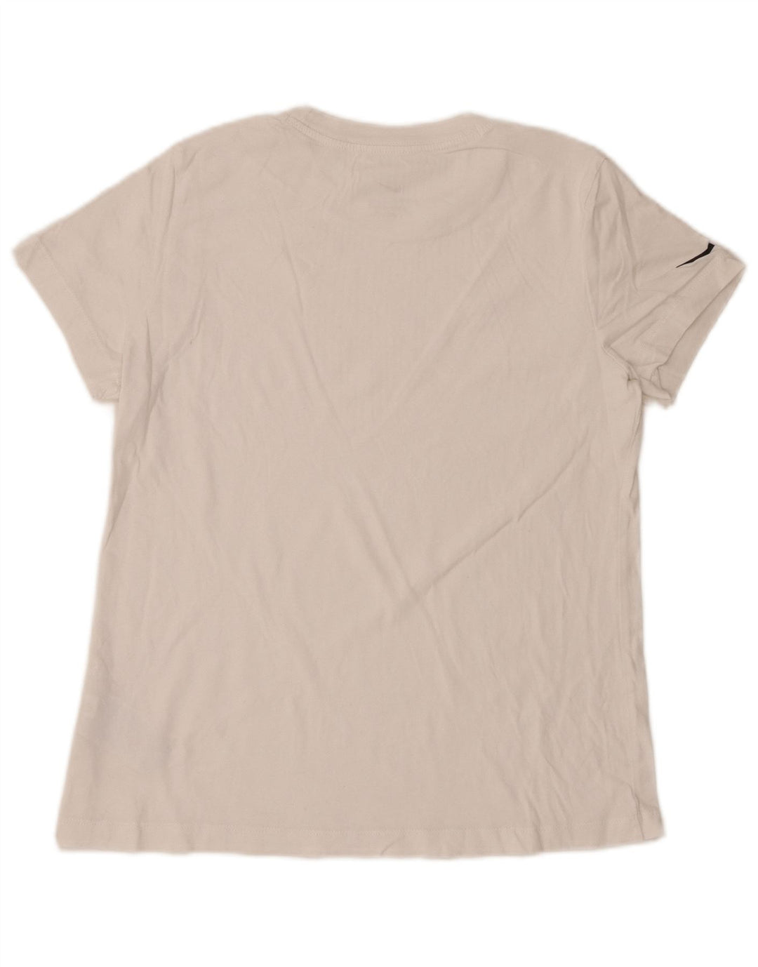 NIKE Damen T-Shirt Top UK 12 Mittelweiße Baumwolle