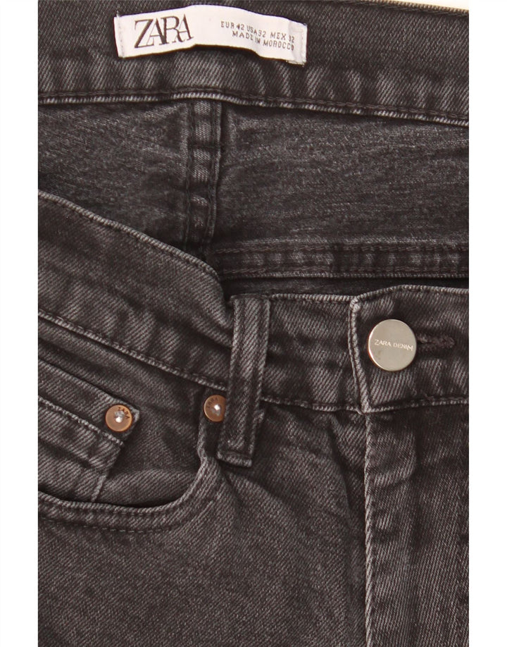Zara Herren Slim Jeans EU 42 Large W32 L30 Schwarz