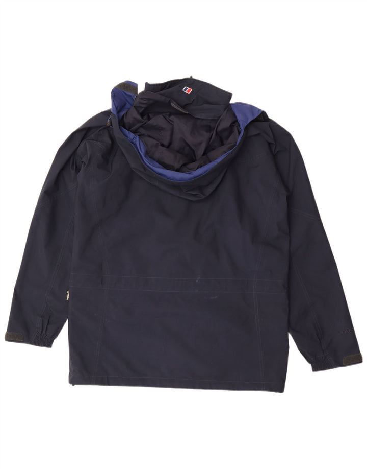 Berghaus Herren-Regenjacke mit Kapuze, UK 38, mittelmarineblau, Polyester
