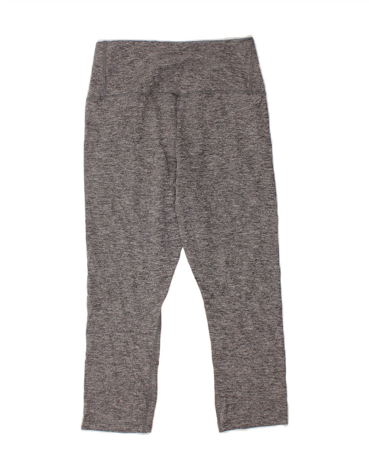 NIKE Womens Dri Fit Capri Leggings UK 14 Large  Grey Polyester Vintage Nike and Second-Hand Nike from Messina Hembry 