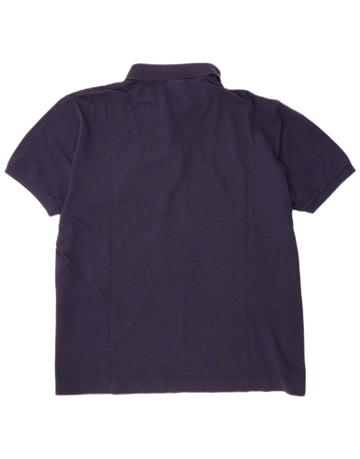 Lacoste Herren-Poloshirt, Größe 7 2XL, marineblaue Baumwolle