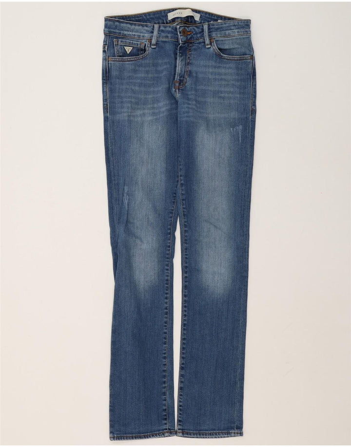 Guess Herren Slim Jeans W30 L34 Blaue Baumwolle