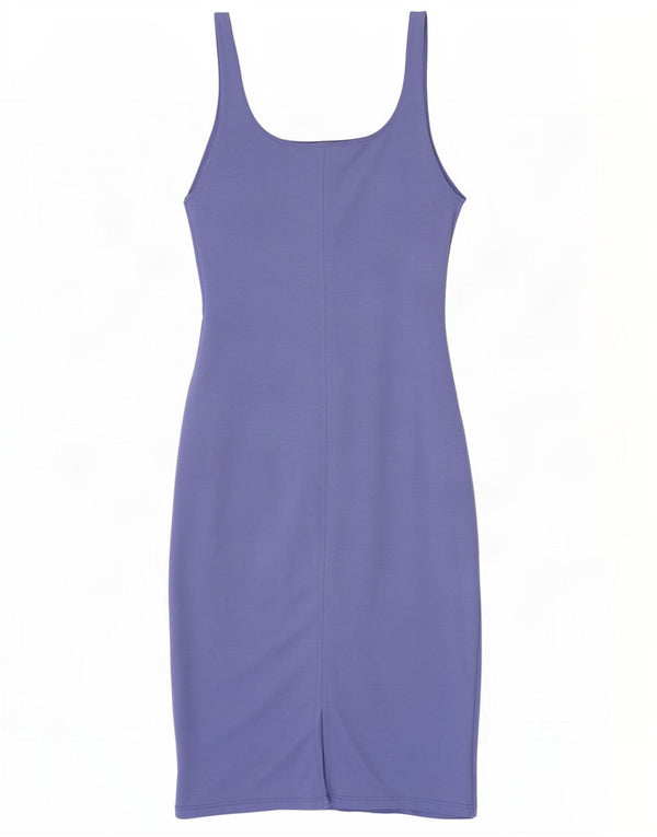 Ärmelloses, figurbetontes Damenkleid von Zara, Größe 44, Lila, Polyester