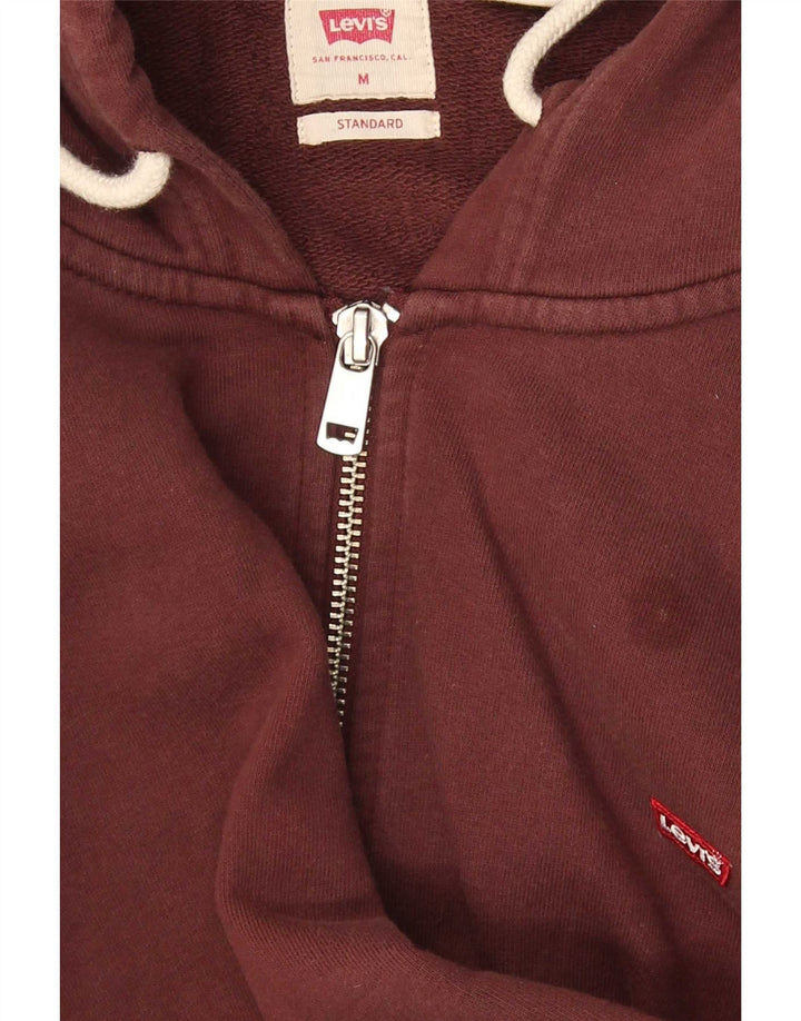 Levi's Herren Standard-Kapuzenpullover mit Reißverschluss, mittlere kastanienbraune Baumwolle