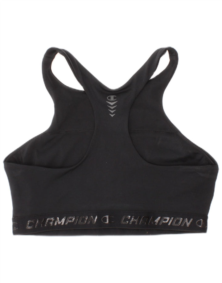 Champion Damen Sport-BH mit Grafik, Medium, Schwarz, Sport