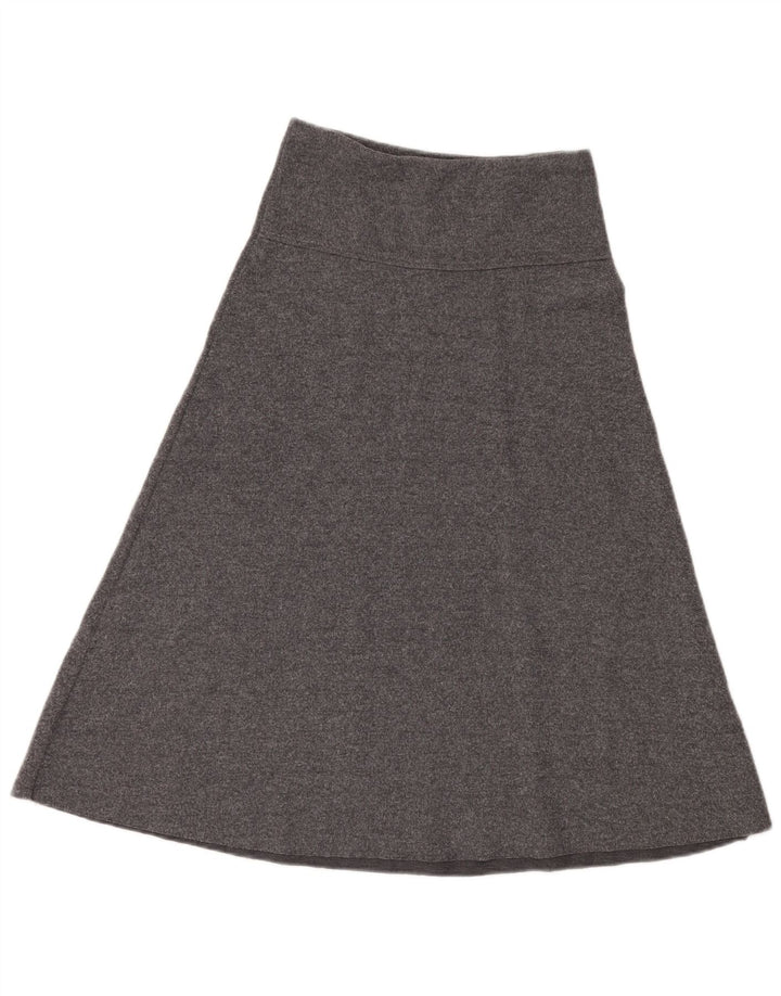 Zara Damen A-Linien-Rock mit hoher Taille, Größe S, W26, Grau, Polyester