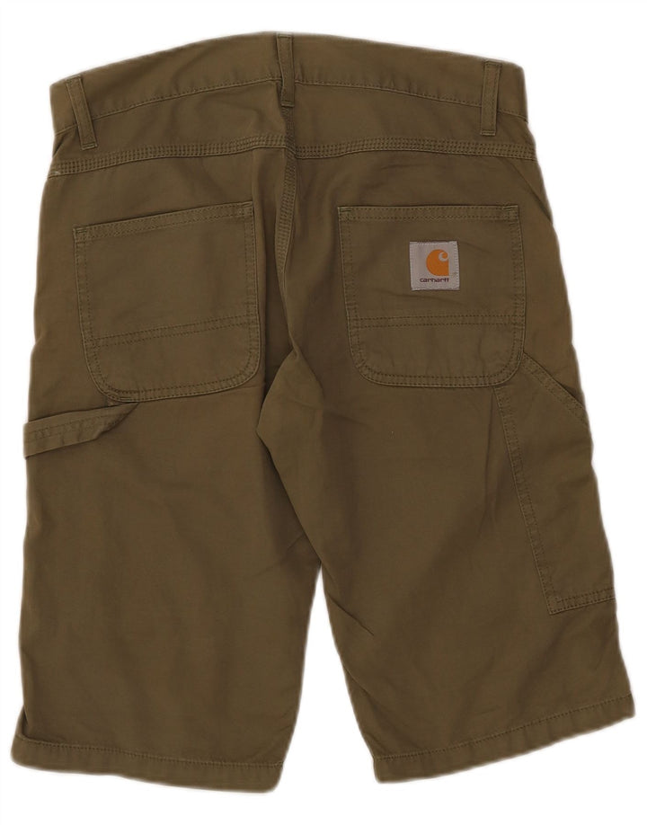 Carhartt Herren Cargo-Bermudashorts W28 Small Khaki Baumwolle