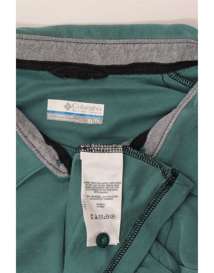 Columbia Herren Poloshirt XL Grün Modal