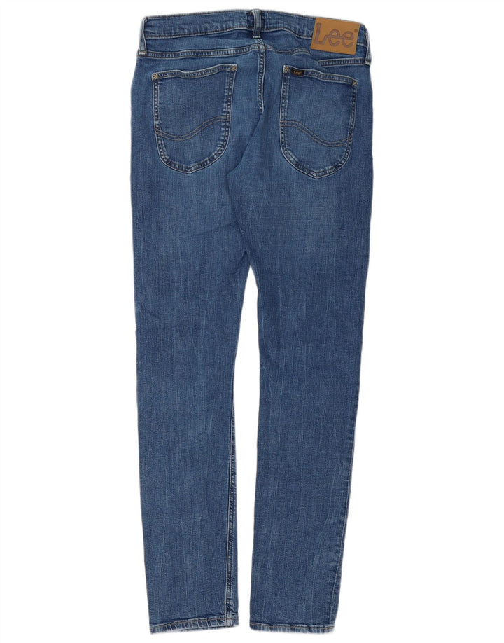 Lee Herren Luke Slim Jeans W31 L30 Blaue Baumwolle