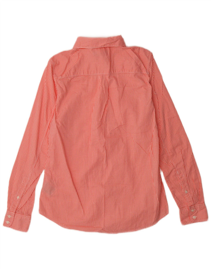 Gap Womens Shirt UK 10 Small Red Gingham Cotton