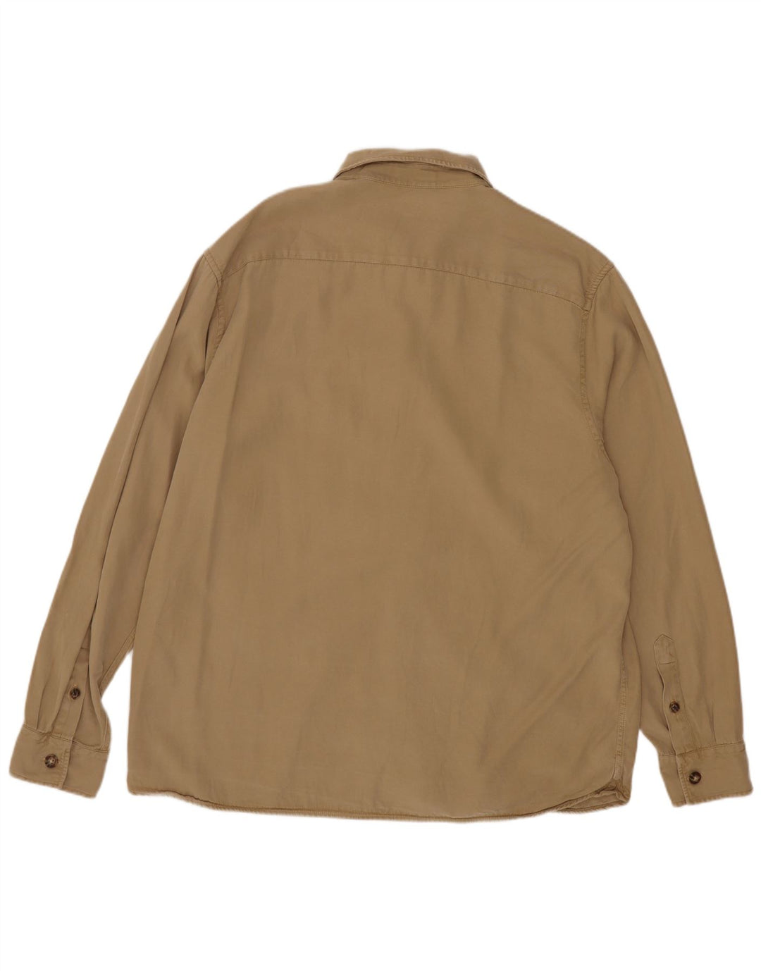 Ted Baker Herrenhemd Größe 4 Large Beige Lyocell