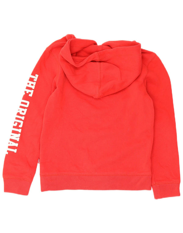 Levi's Jungen-Pullover mit grafischem Kapuzenpullover, 9–10 Jahre, rote Baumwolle