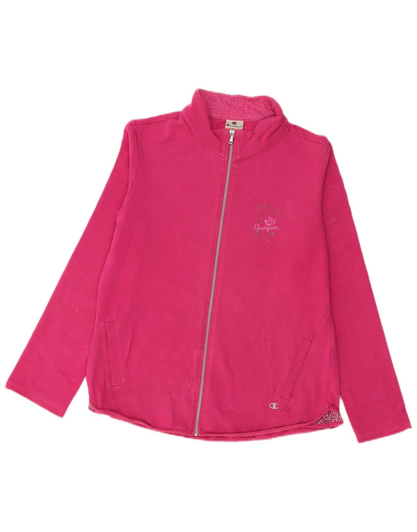 Champion Damen-Trainingsanzug-Top-Jacke, UK 18, XL, Rosa, Baumwolle