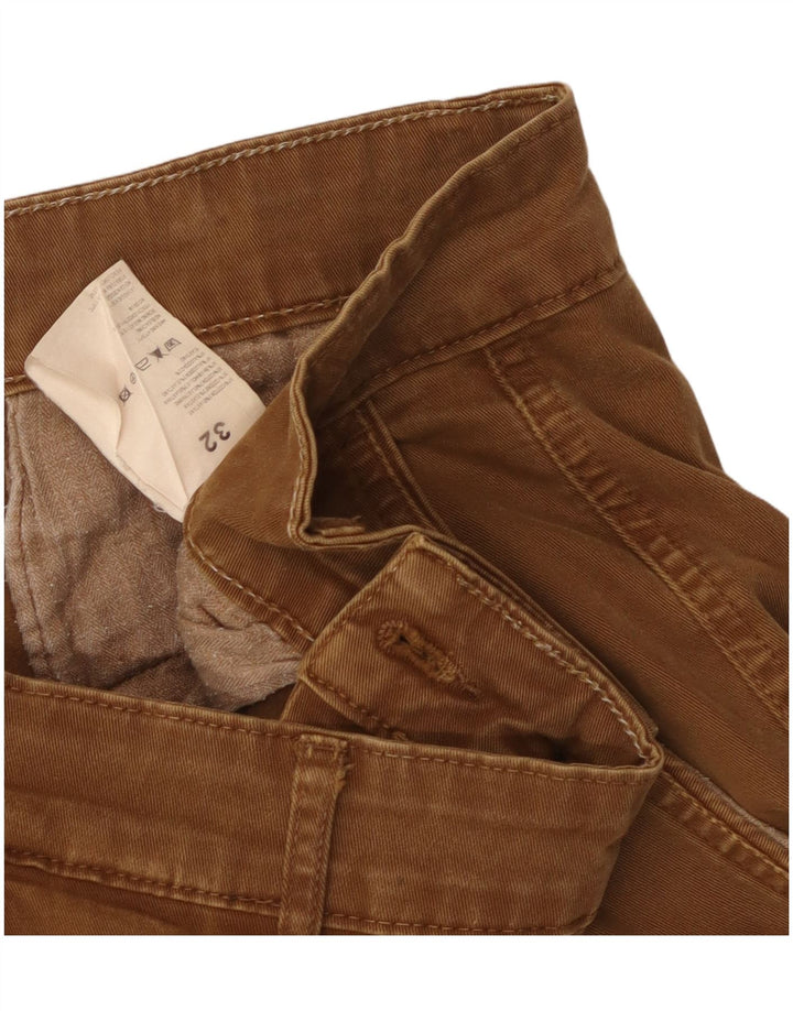 Lyle & Scott Herren Slim Cargohose W32 L33 Braune Baumwolle