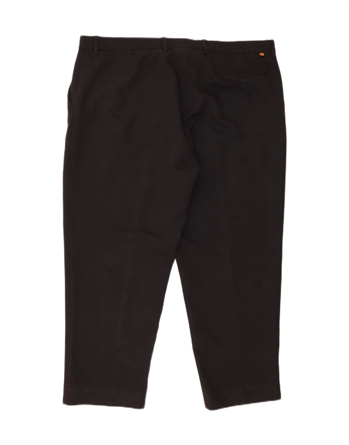 Farah Gerade Chinohose für Herren, W44, L29, Schwarz, Polyester