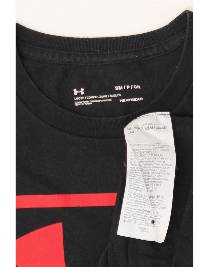 Under Armour Herren-T-Shirt mit Grafik, Größe S, schwarze Baumwolle