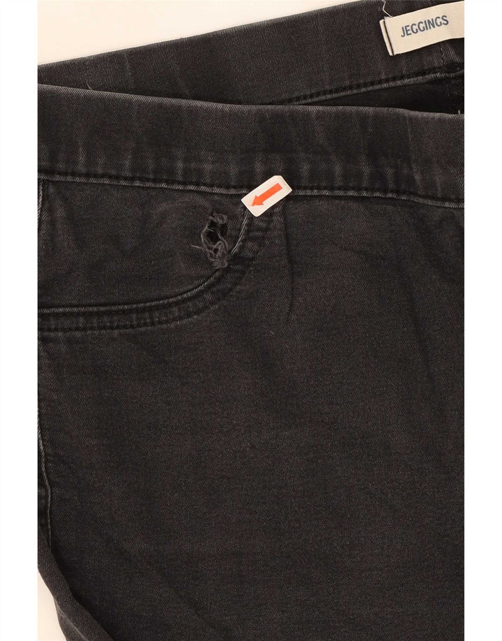 Marks & Spencer Damen Jegging-Jeans UK 14 Medium W30 L29 Schwarze Baumwolle