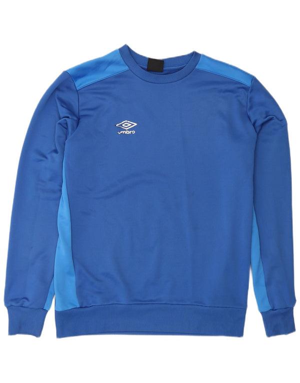 UMBRO Herren-Sweatshirt-Pullover, groß, blau, Farbblock