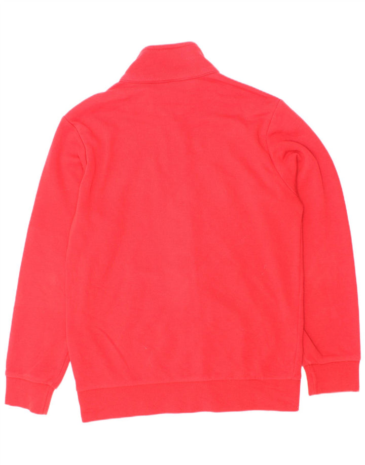 Champion Jungen-Trainingsanzugoberteil mit Grafik, 9–10 Jahre, mittelrote Baumwolle