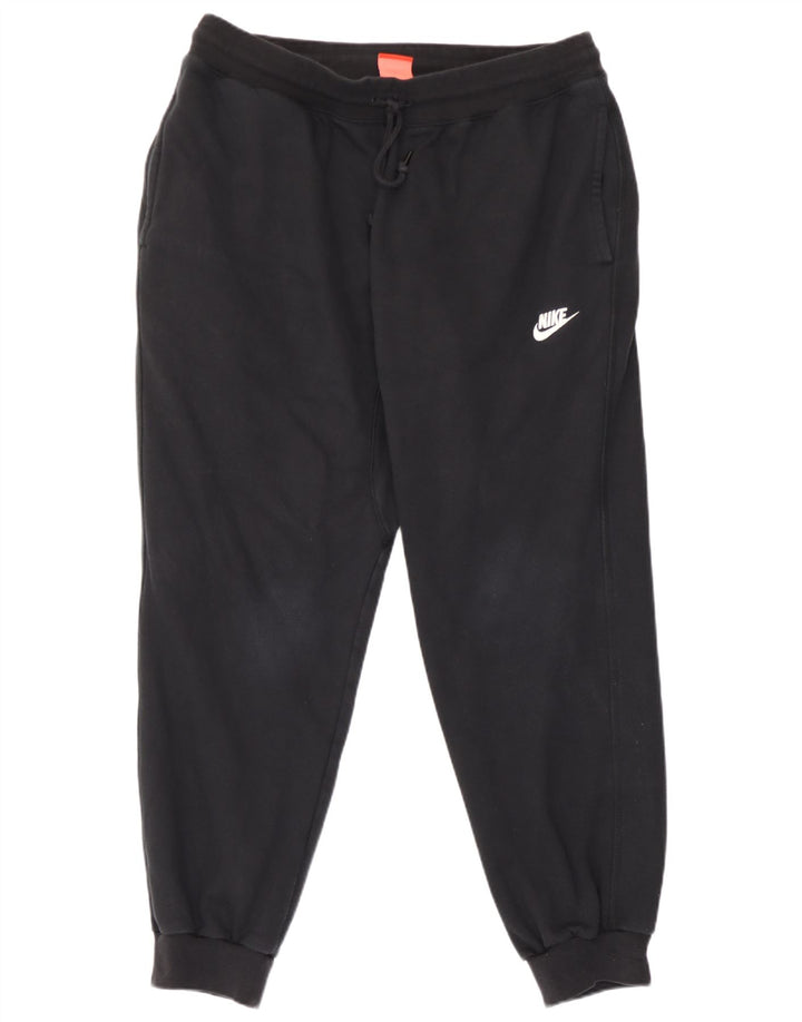 Nike Herren-Trainingshose, Jogginghose, Größe L, Schwarz, Baumwolle